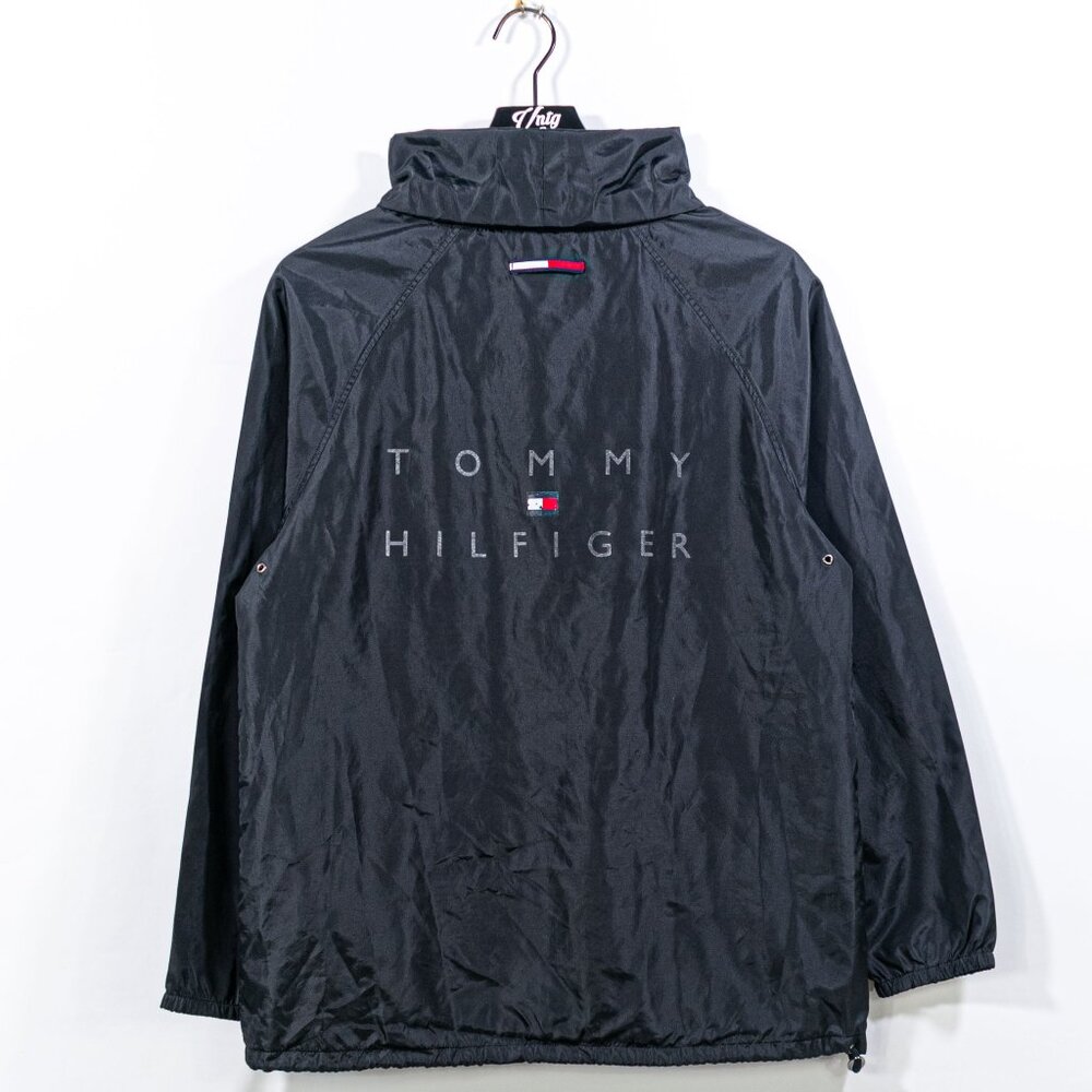 Tommy Hilfiger Flag Pullover Windbreaker Jacket Small VTG Y2K Streetwear Skater